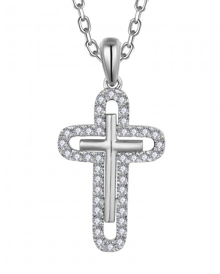 CROSS DIAMOND PENDANT (TP3565)